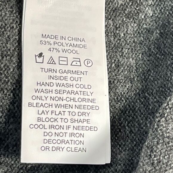 Kate Spade Do Wonders Francois Crystal Embellished Grey Wool Blend Sweat… - Picture 5 of 9